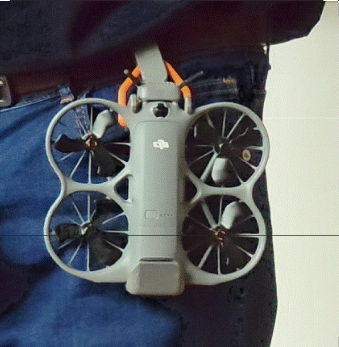 3D Printed for DJI Neo 2 Belt Mount Quick-Release Holster With Camera, Ant Guard