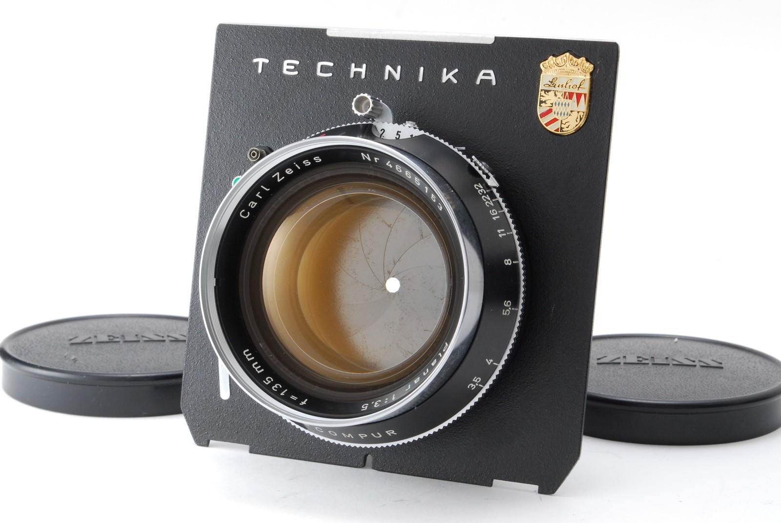 [OPT MINT in box] Carl Zeiss Planar 135mm f3.5 Lens Linhof Synchro Compur JAPAN