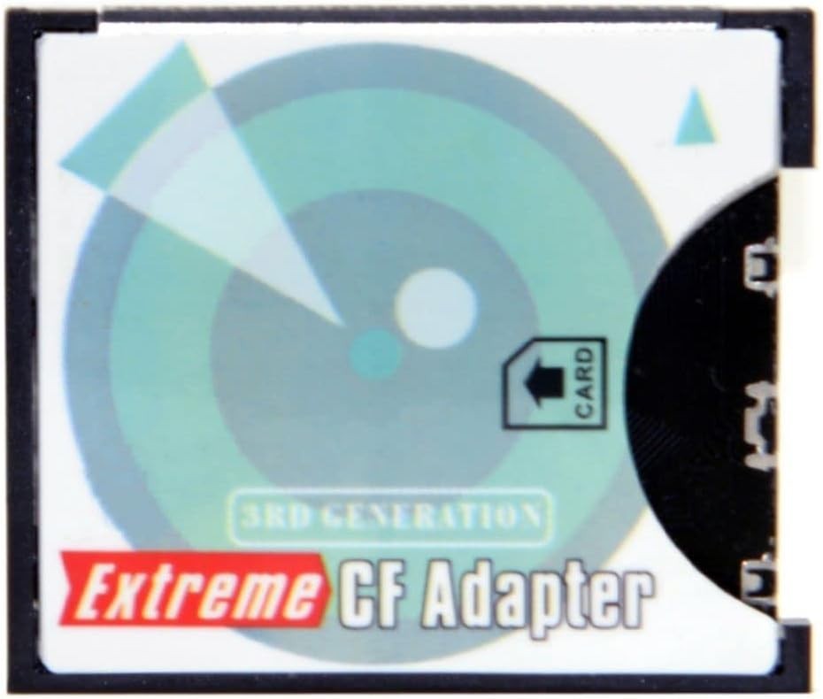 Lightweight Compact Flash Adapter for SD Cards – 256GB, Temperature Resistant