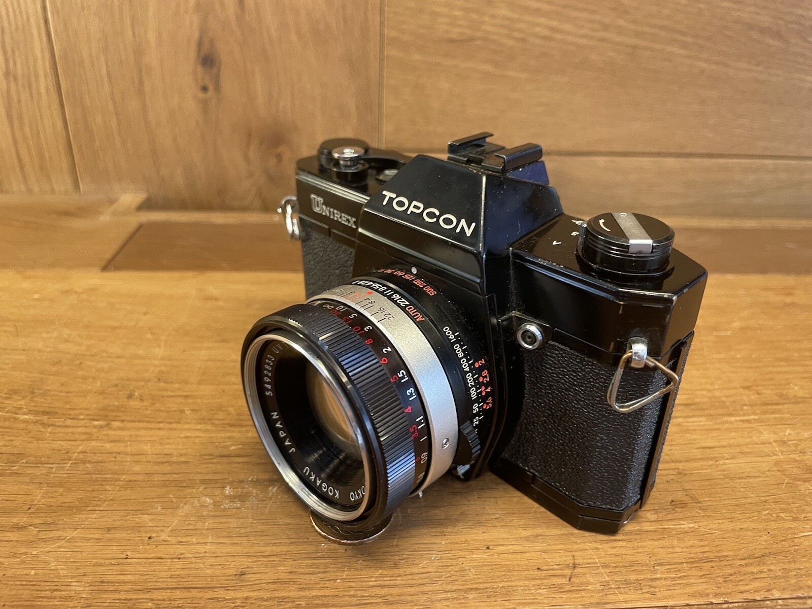 *Super Rare Black : Near Mint : READ* Topcon Unirex Film Camera 53mm F/2 / Japan