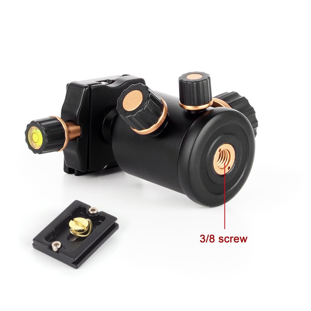 PERGEAR 360 Degree Swivel Tripod Ball Head 8KG Loading Capacity 14oz