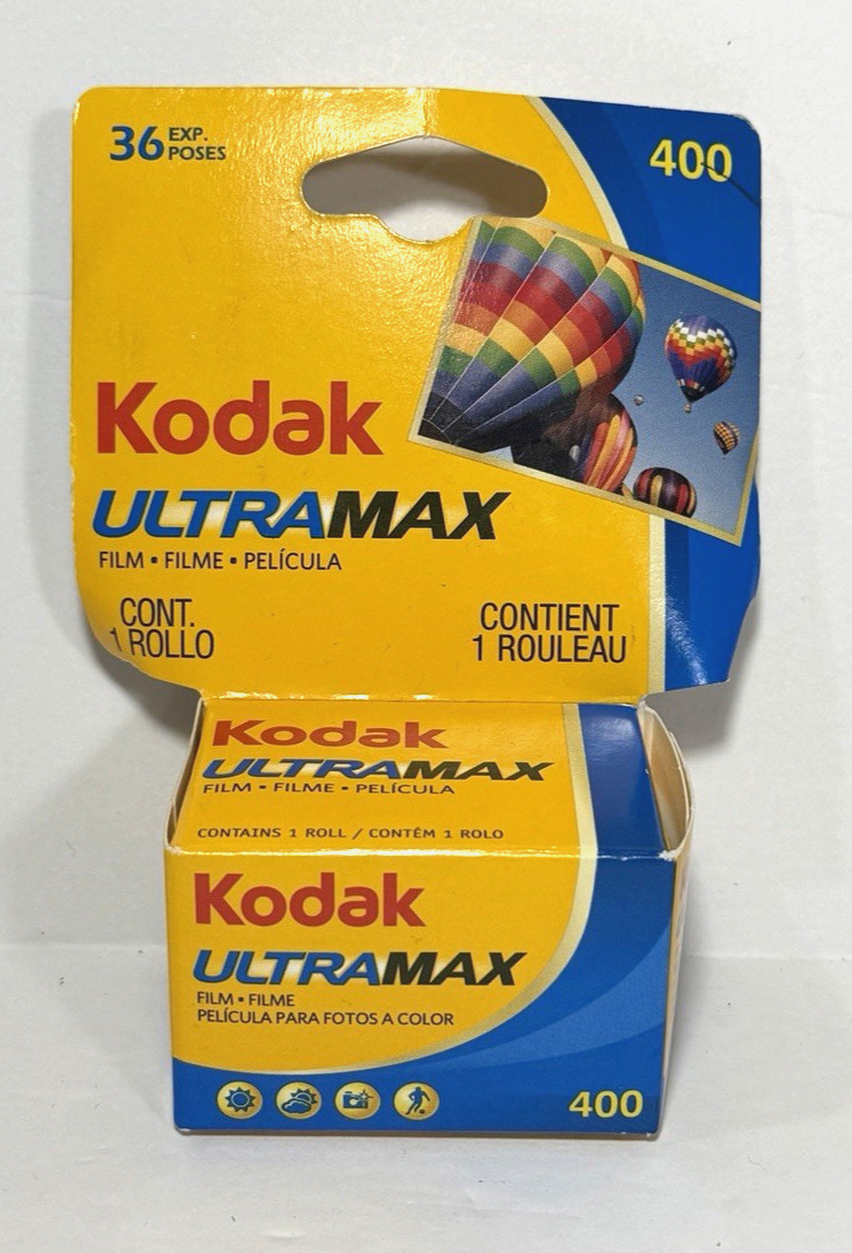 Kodak UltraMax 400 ISO 35mm 36-Exp Color Negative Film Roll NEW * Expired *