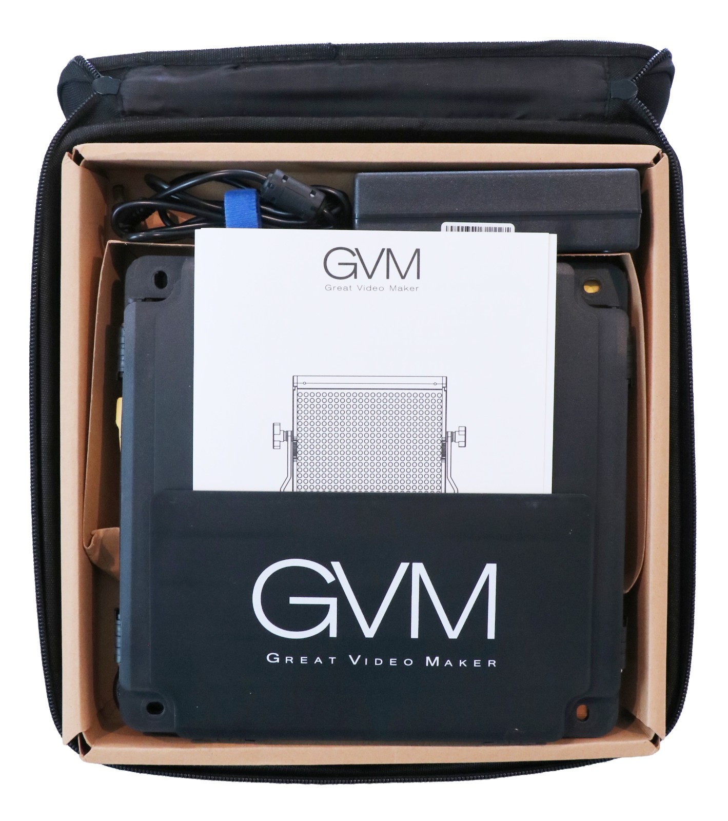 “GVM LED-480LS” Light Kit with Power Cord & GVM Rechargeable Battery