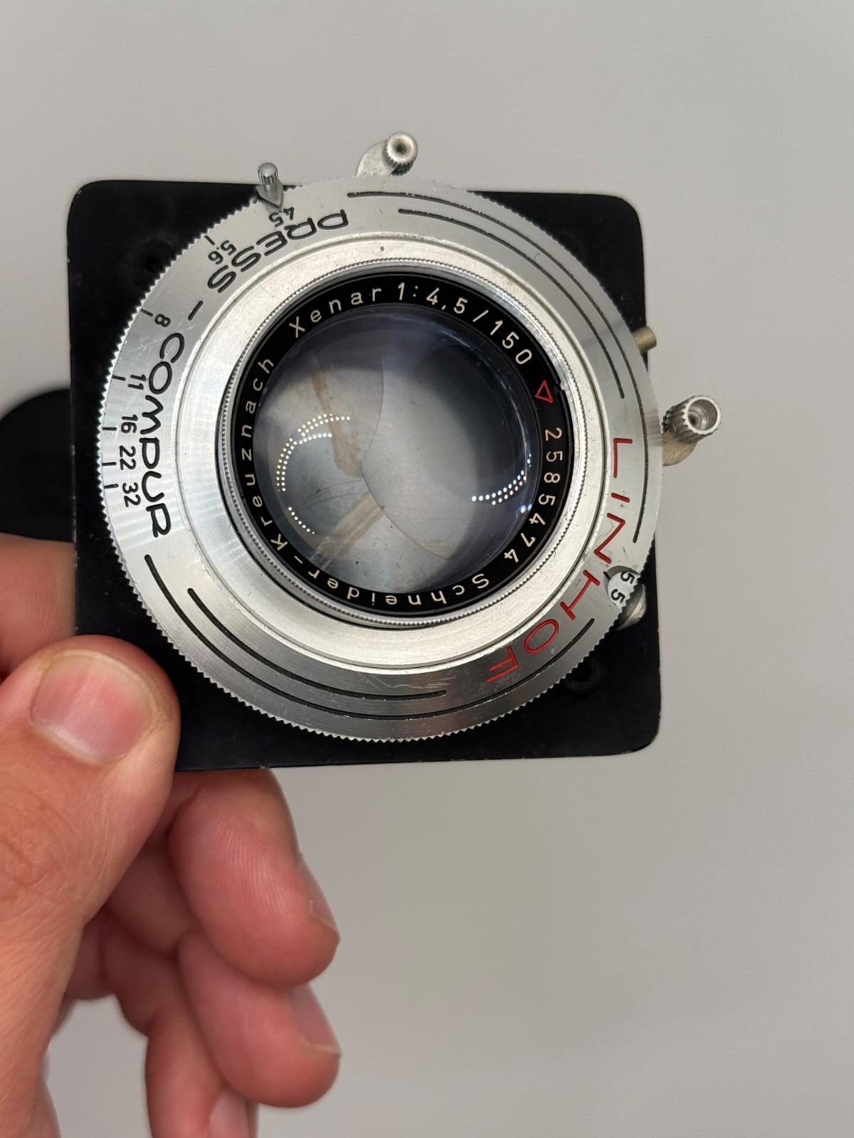 Linhof Schneider 150mm f4.5 Xenar Large Format Lens