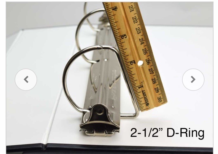 Archival Methods 2.5″ Black Three Ring Binder and Slip Case Set, 10.5” x 11.75”