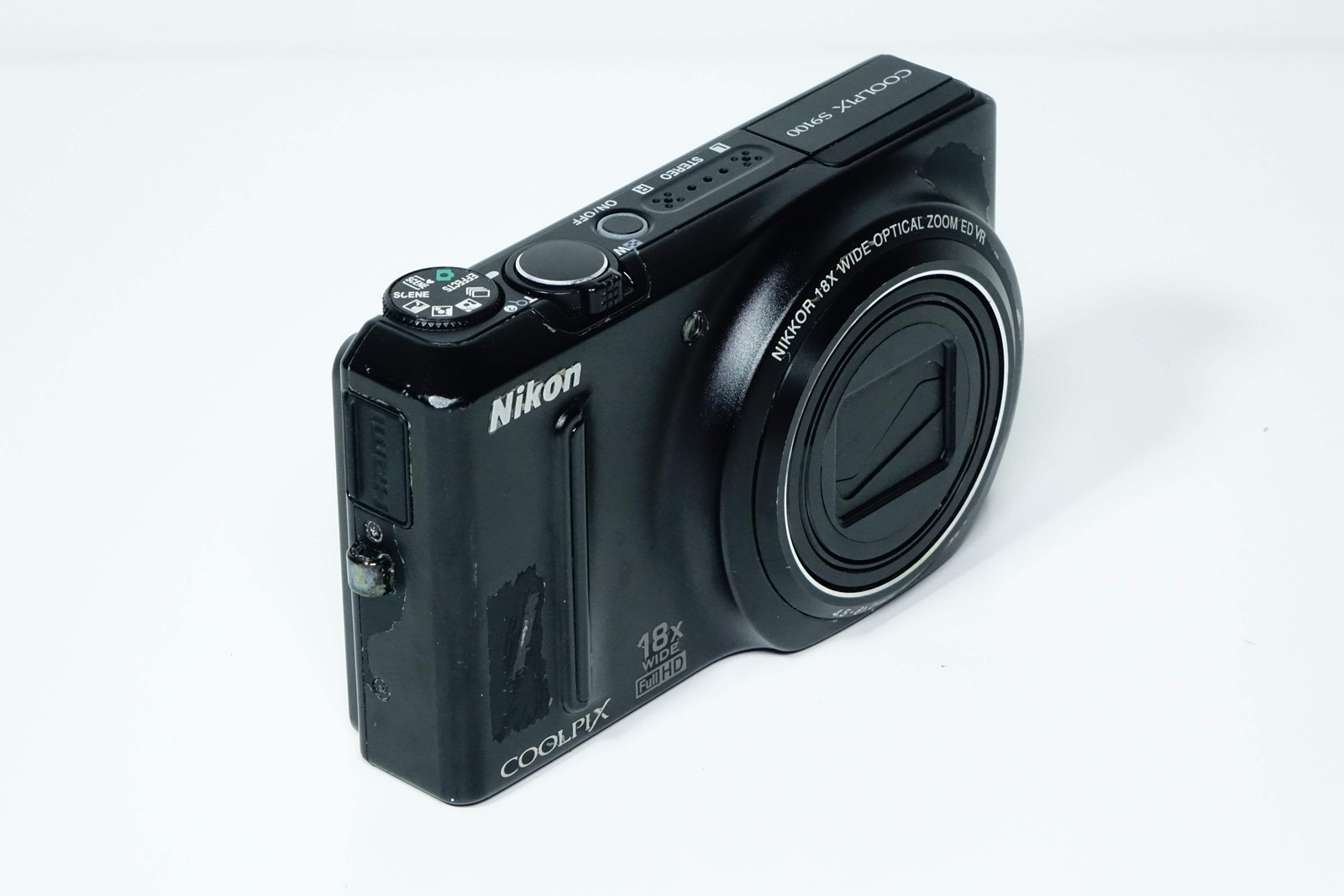 *READ* Nikon Coolpix S9100 Black Compact Camera – 12 MONTH WARRANTY