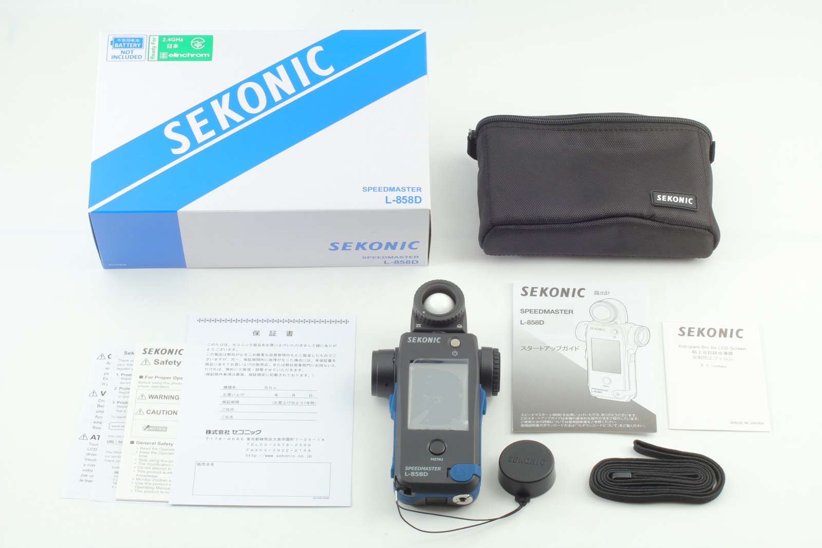 [UNUSED in BOXED] Sekonic L-858D Speed Master Digital Exposure Light Meter Japan