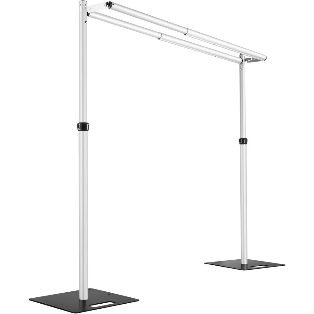 12x12ft Heavy Duty Backdrop Stand with Double Crossbar Pipe and Drape for Party