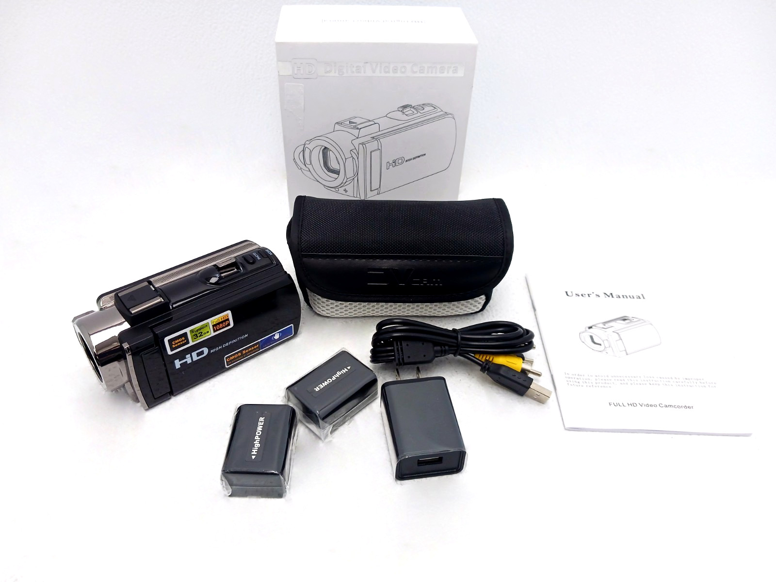 HD Digital Video Camera Camcorders 1080P 24.0 MP – NEW OPEN BOX