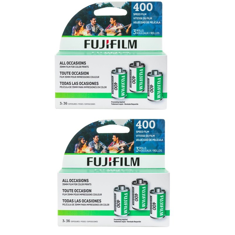 Fujifilm 400 ISO 36 Exposure Color Negative 35mm Film, 2 x 3 Pack = 6 Rolls
