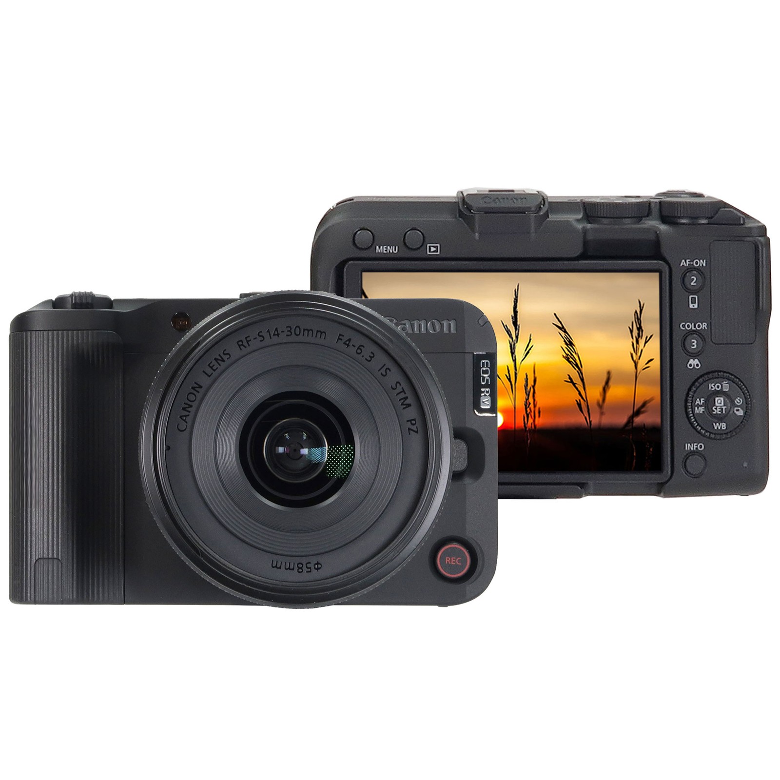 Canon EOS R50 V Mirrorless Camera with Canon RF-S 14-30mm f/4-6.3 IS STM PZ Lens
