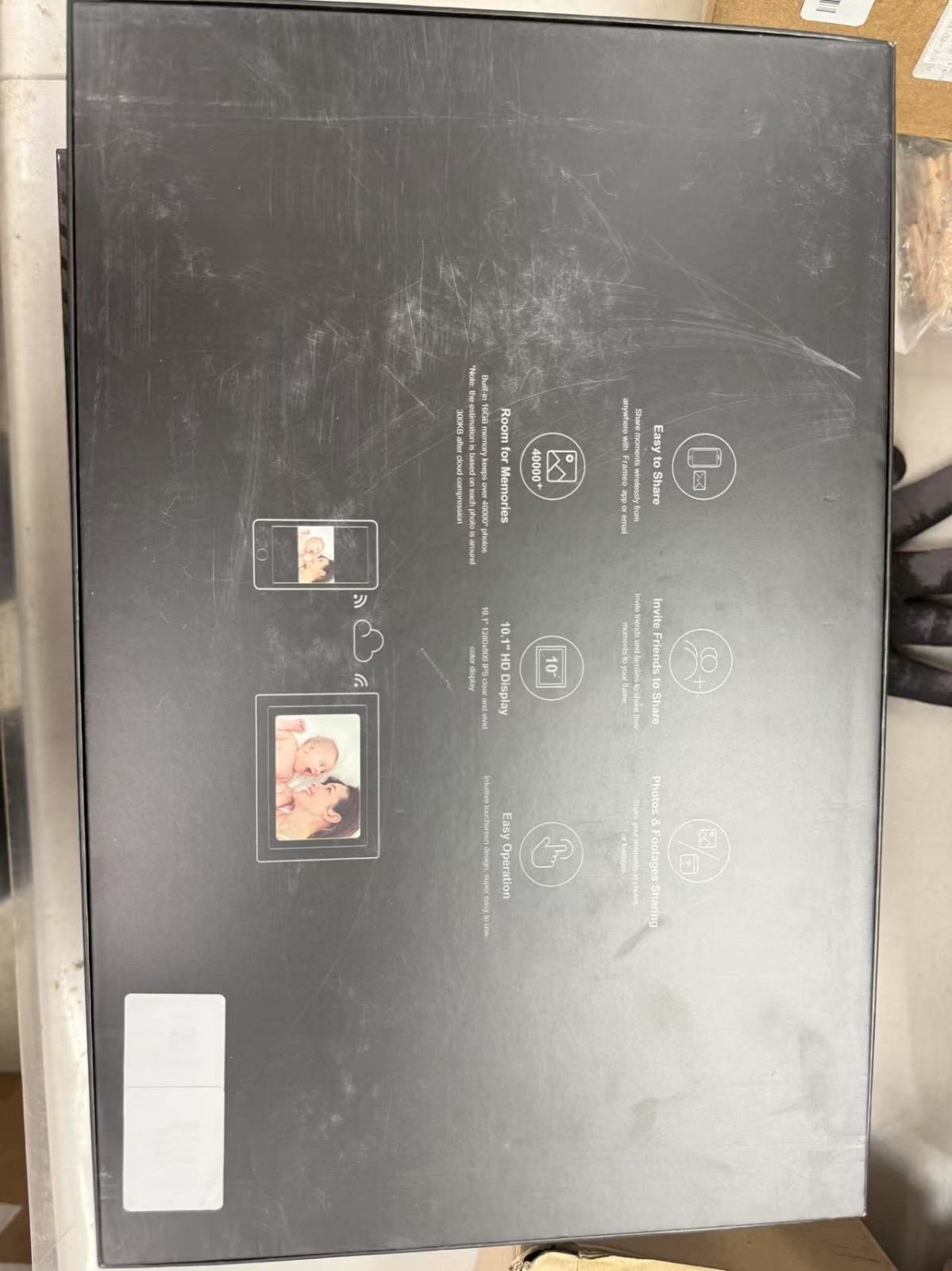 10.1 Inch Digital Picture Frame with IPS HD Touch Screen, 16GB Storage Photo