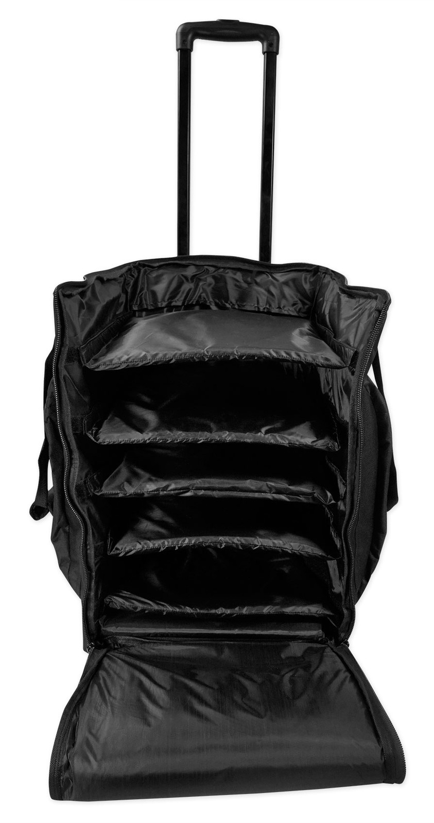 Rockville Rolling Travel Bag For Pair 5″, 6″, 8″ Studio Monitors + Accessories
