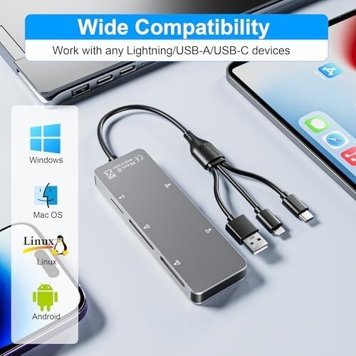 Memory Stick Pro Duo Adapter 5 In 1 Multi Memory Card Reader Supports SD/TF/CF