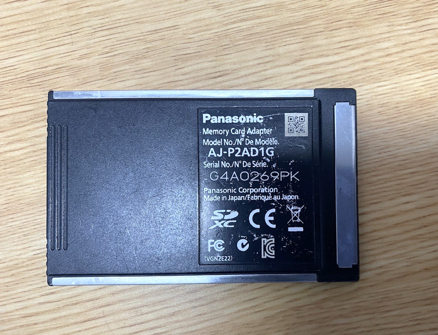 Panasonic AJ-P2AD1G MicroP2 Memory Card Adapter