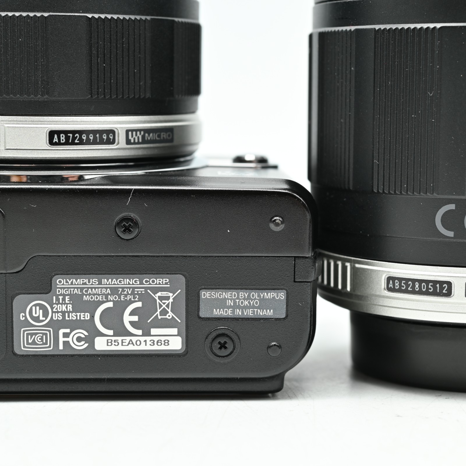 OLYMPUS PEN E-PL2 Black Double Lens Kit [Near Mint]