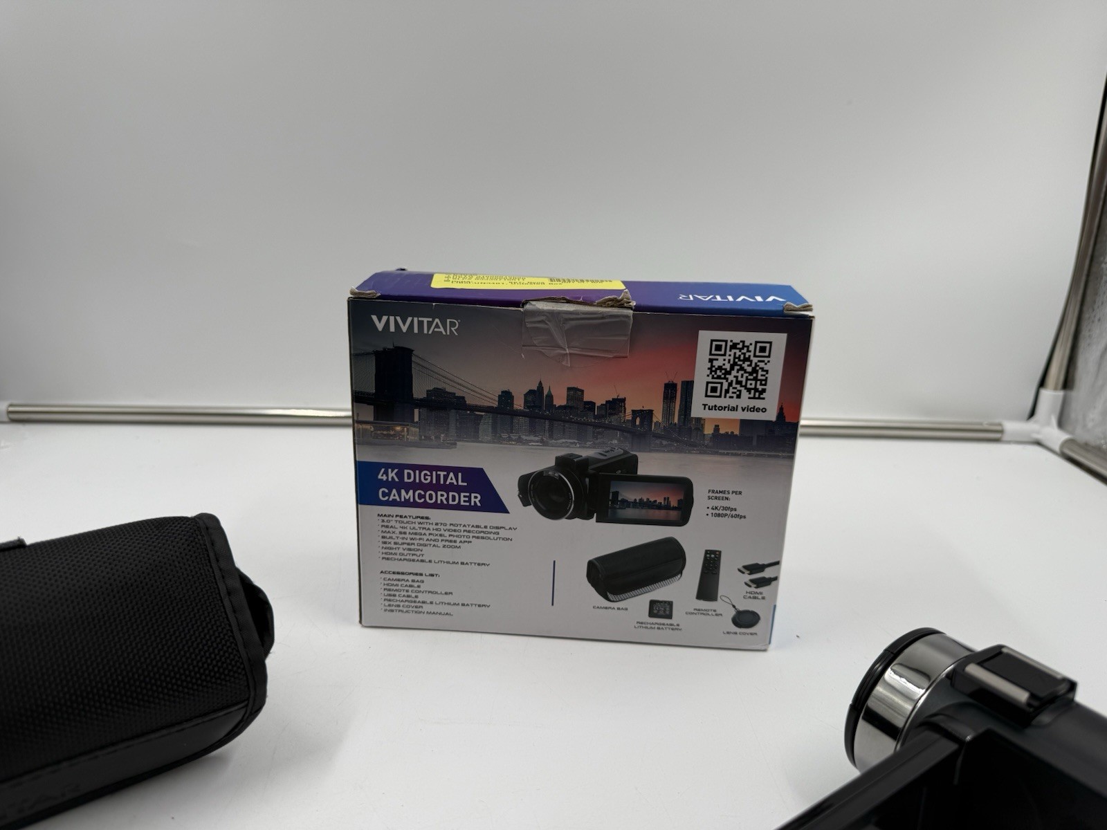 Vivitar 4K Digital Camcorder 3″ Touchscreen Built In Wifi 18x Digital Zoom