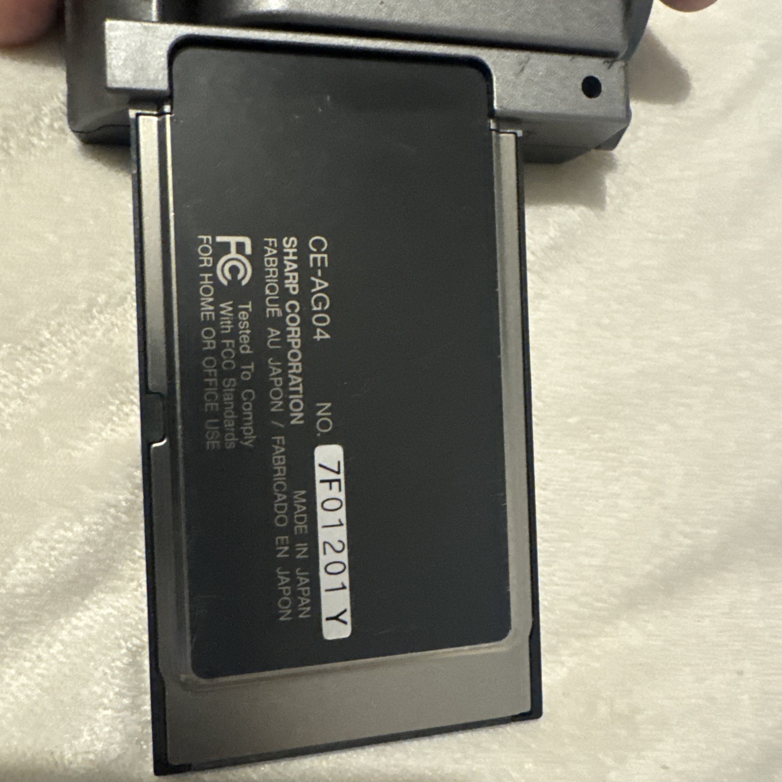 Sharp CE-AG04 Digital Camera Card Ultra Rare WORKING !! / SHARP HC-4500