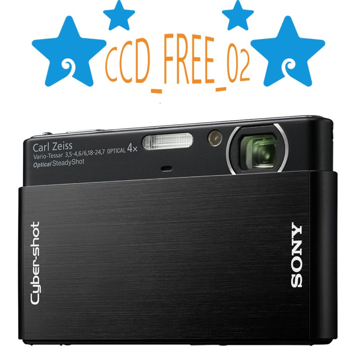 Sony Cyber-shot DSC-T77 10.1MP Digital Camera CCD 4x Optical Zoom Touchscreen