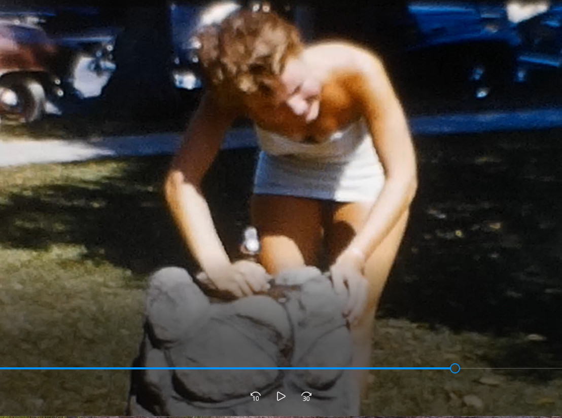 FEMALE SWIMSUIT GIRLS MODELS POSE 1950s POLICE FUN 8MM HOME Movie Film Reel C448