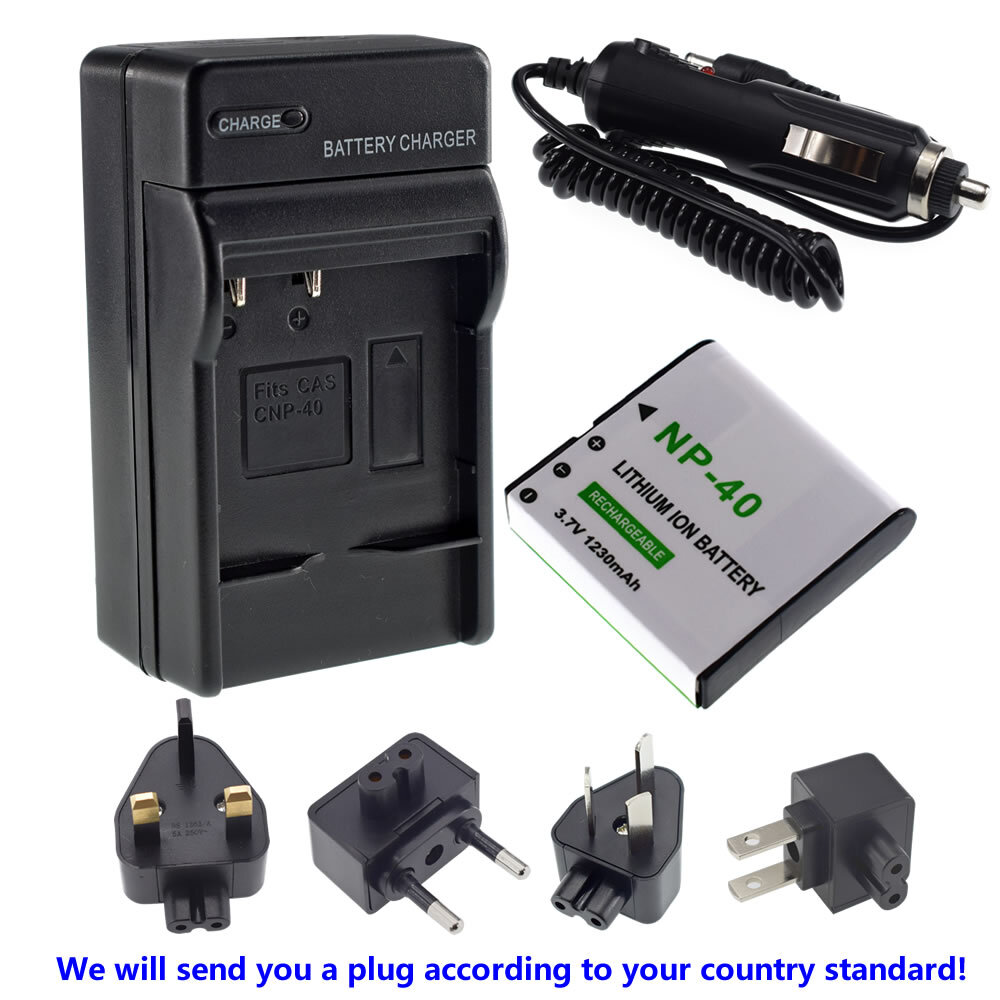 Battery or wall Charger for GE GB-60 General Imaging Power Pro X600 Camera