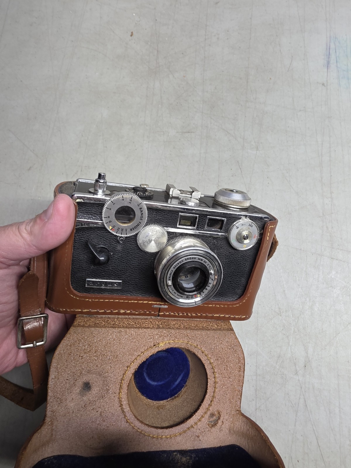 🔥 Argus C3 50mm f/3.5 Coated Cintar Lens 35mm Rangefinder Film Camera Mich DNR