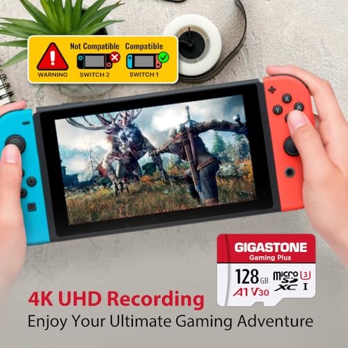 【for Switch 1 Only】 Micro SD Card 128GB 5-Pack, 128GB Gaming Plus 5-Pack