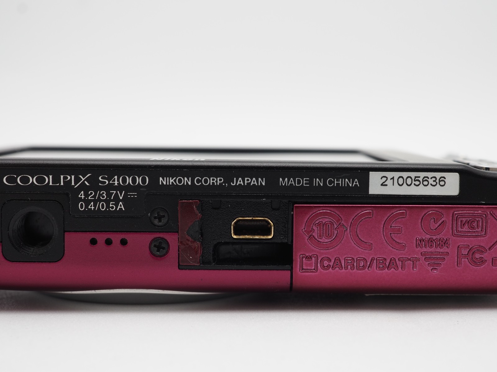 [US 1-Yr Warranty] Nikon Coolpix S4000 Digital Camera Ruby red 12.0MP JAPAN #J78