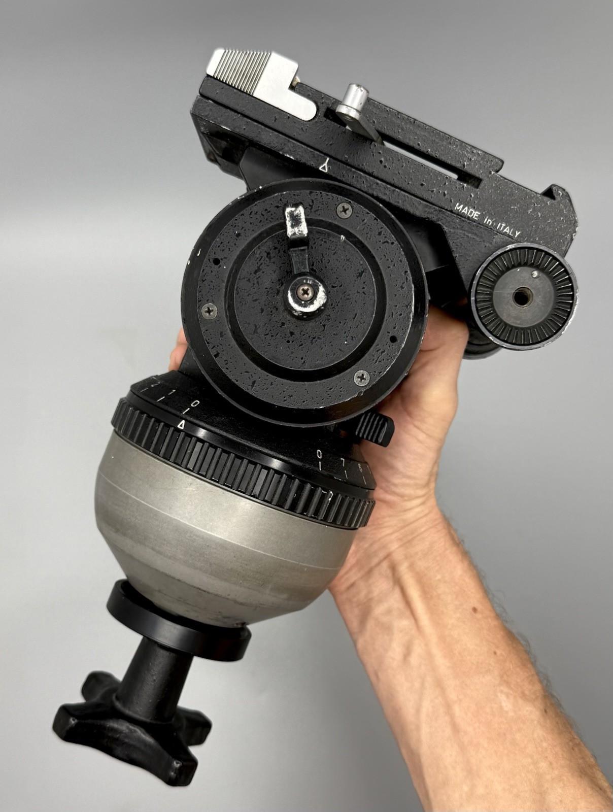 ⭕️ CARTONI H60 FLUID TRIPOD HEAD MADE IN ITALY SMOOTH WORKING NO PLATE