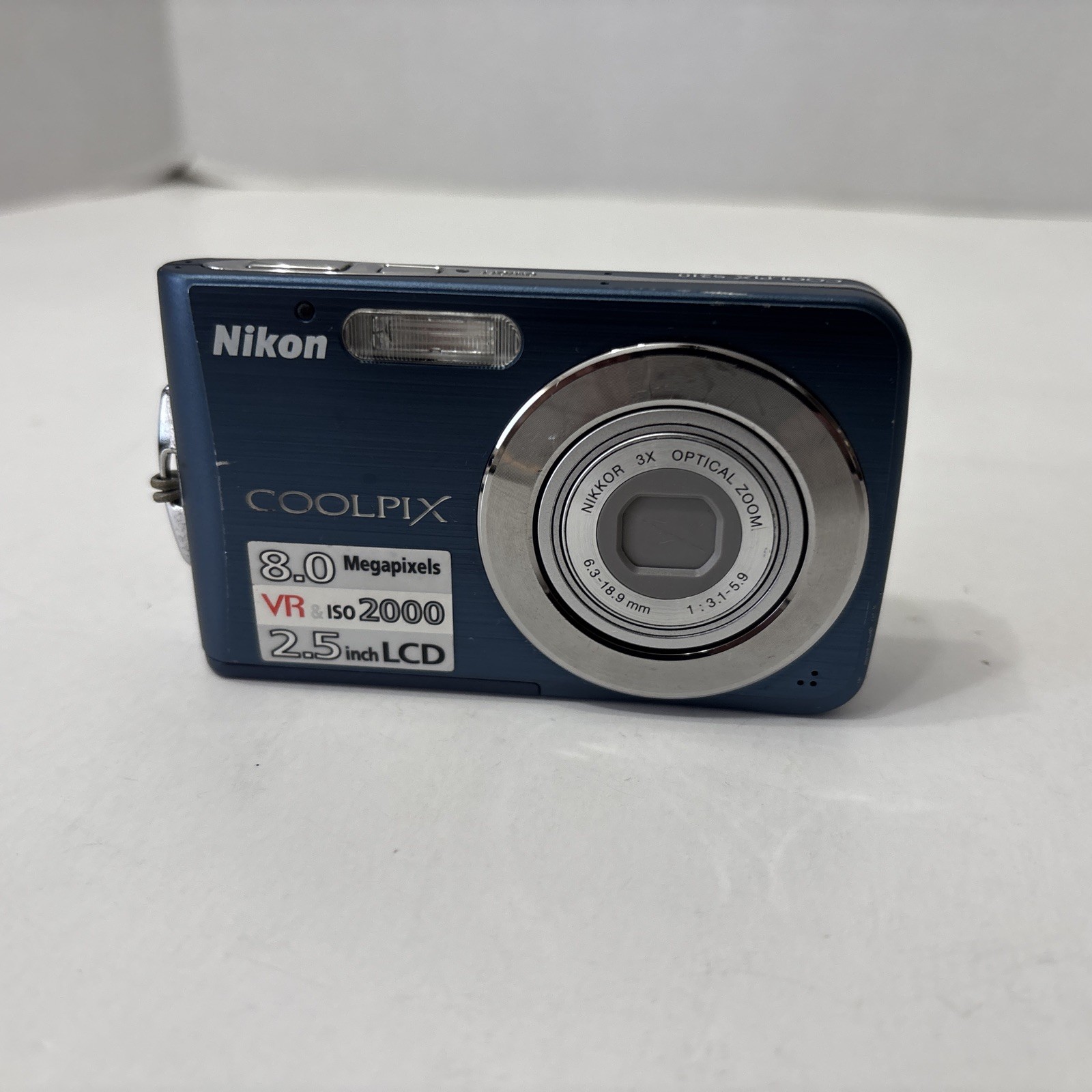 Nikon Coolpix S210 Blue Digital Camera Tested W/ Battery & SD Card