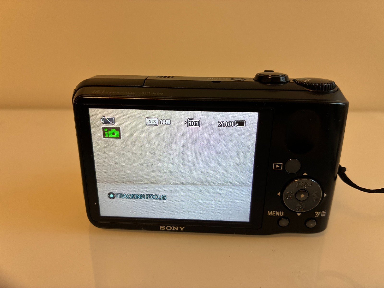 Sony Cyber-shot DSC-H90 16.1MP 16X Zoom Digital Camera – Black Tested