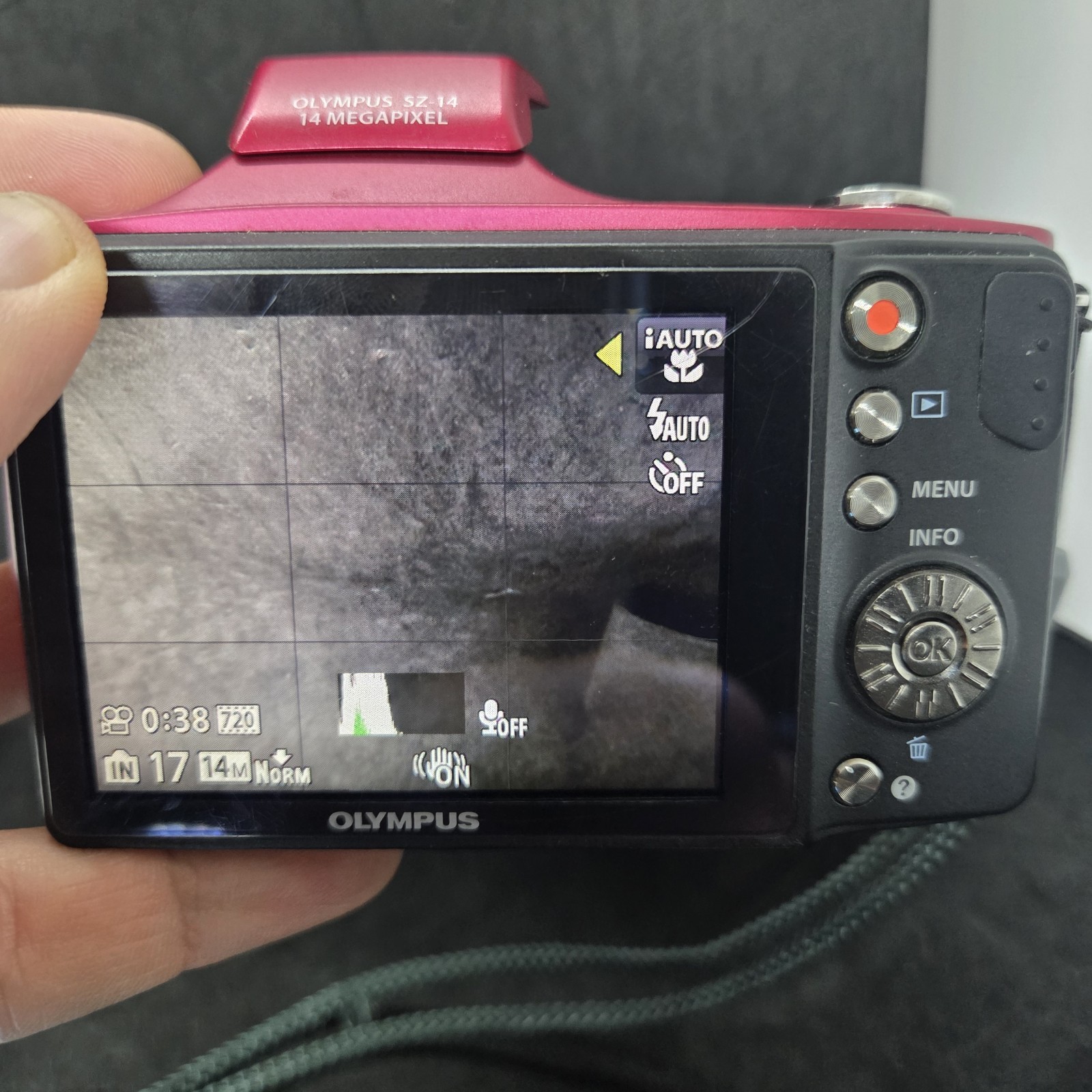 Olympus SZ-14 Red Digital Camera w/Battery & Charger – 14MP -Tested & Working #2