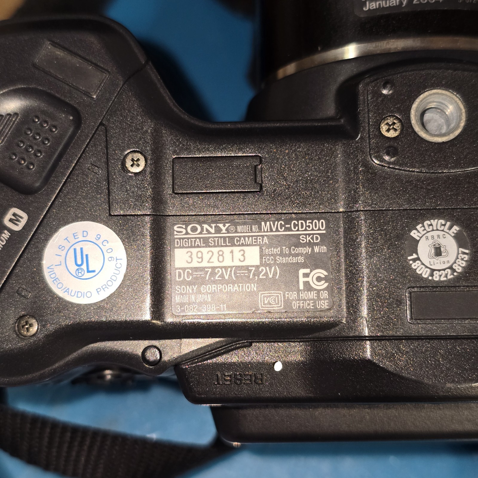Sony Mavica MVC-CD500 5.0MP Digital Camera Black PARTS ONLY READ