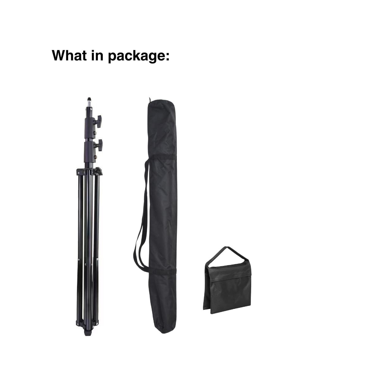 9.19 FT Heavy-Duty Aluminum Tripod with Weight Bag & Carrying Case for Photograp