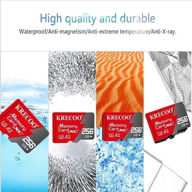 128GB 256GB 1TB Micro SD Card Memory Card TF Card +Free Adapter High Speed Lot