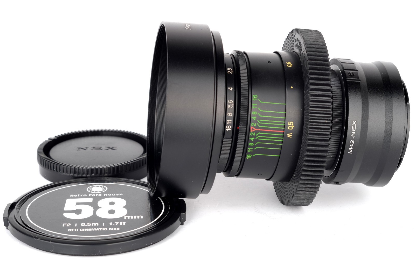 HELIOS 44-2 2/58mm lens Sony E mount *TUNED FOR FILMMAKERS!* *SERVICED*