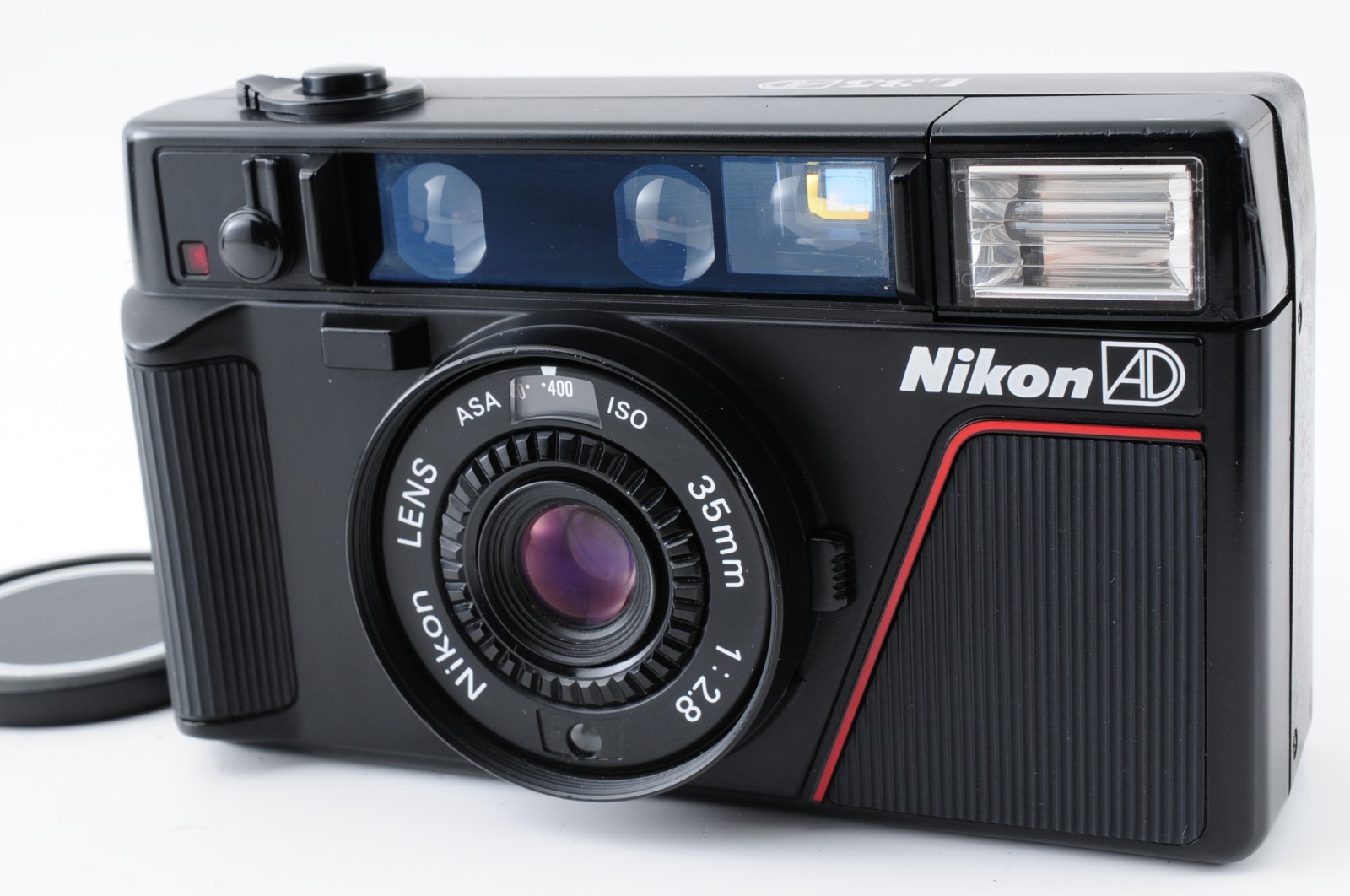 【 Exc+5 】 Nikon L35 AD ISO 400 Pikaichi Point & Shoot Film Camera From JAPAN