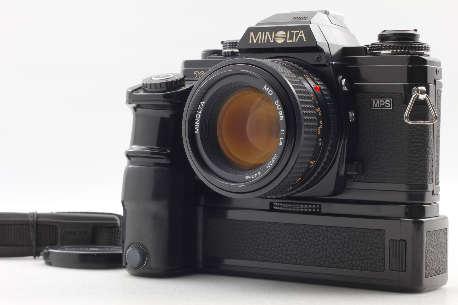 [Near MINT] Minolta X-700 SLR Camera Motor Drive New MD 50mm f/1.4 Lens JAPAN