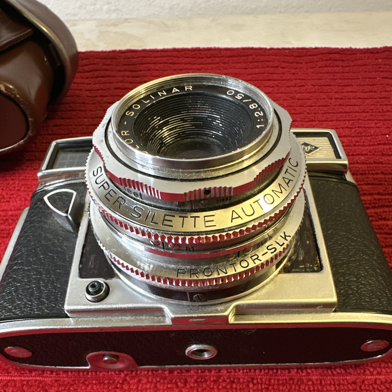 Agfa Super Silette Automatic 35mm Camera Color Solinar 50mm f/2.8 Silver