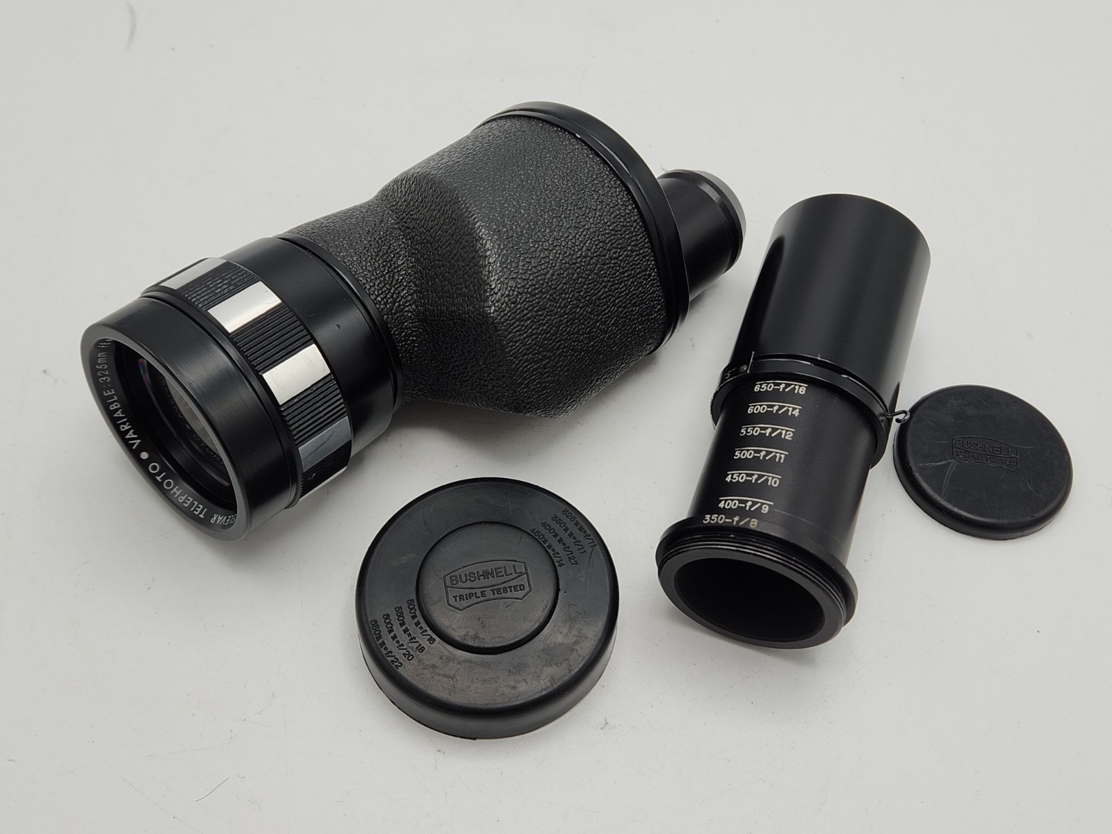 Bushnell Televar Lens 325mm F8 500mm F11 650mm F16 Monocular 6.5×44 w/ Adapter S