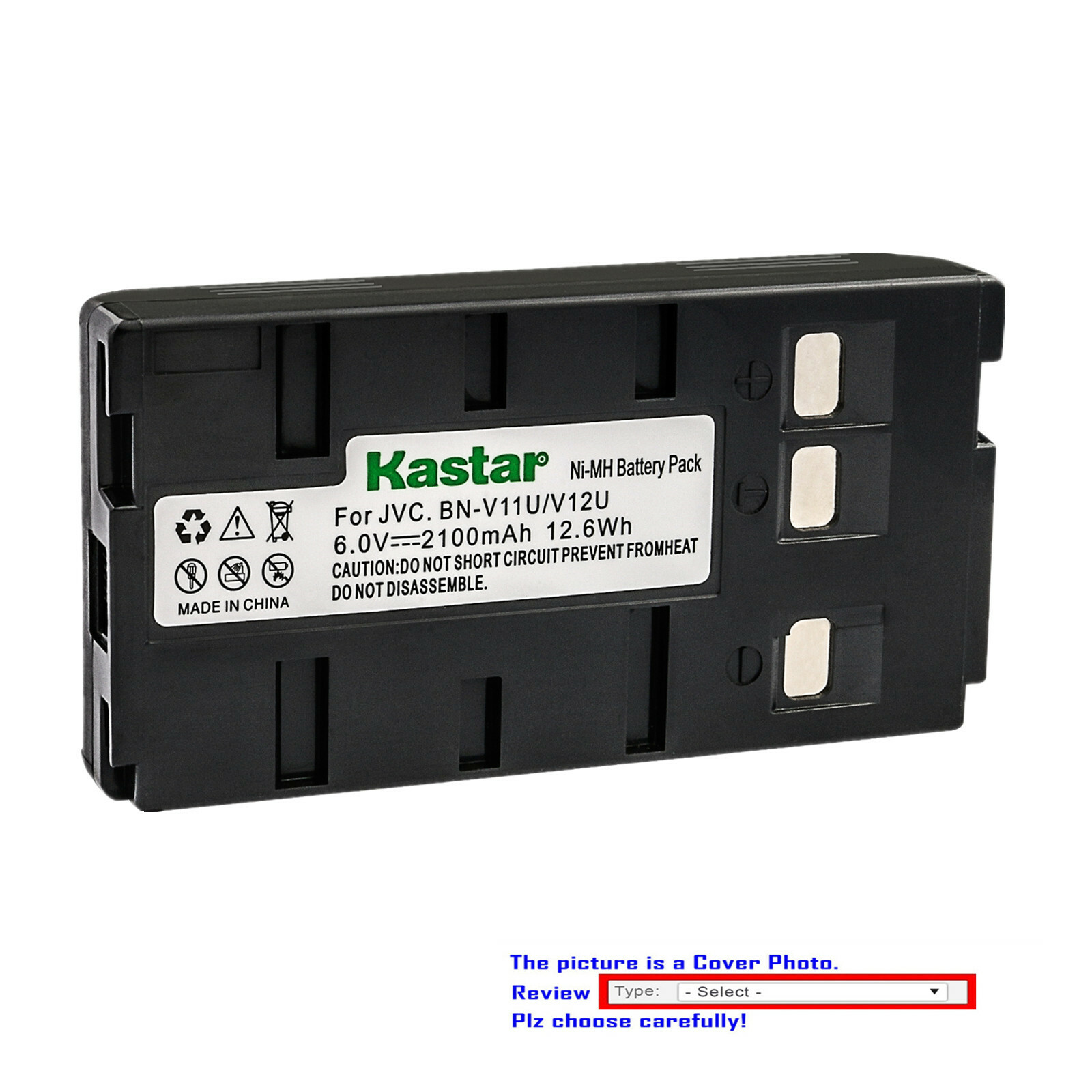Kastar Replacement Battery for Panasonic HHR-V60A/1B PV214 PV215 VBS0200 VW-VBR1