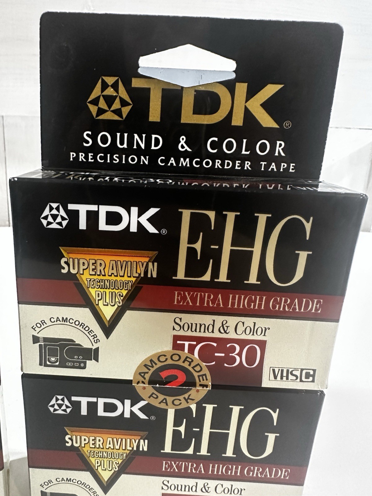 TDK 4 Pack E-HG TC-30 VHS-C Extra High Grade Camcorder Blank Tapes, NEW 7