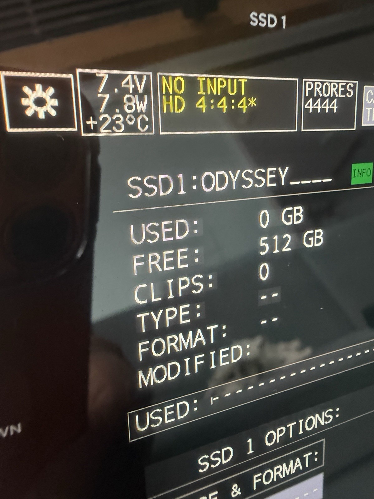 Convergent Design Odyssey7Q 4K Video Recorder Monitor RAW LICENSE CD SSD 512GB 3