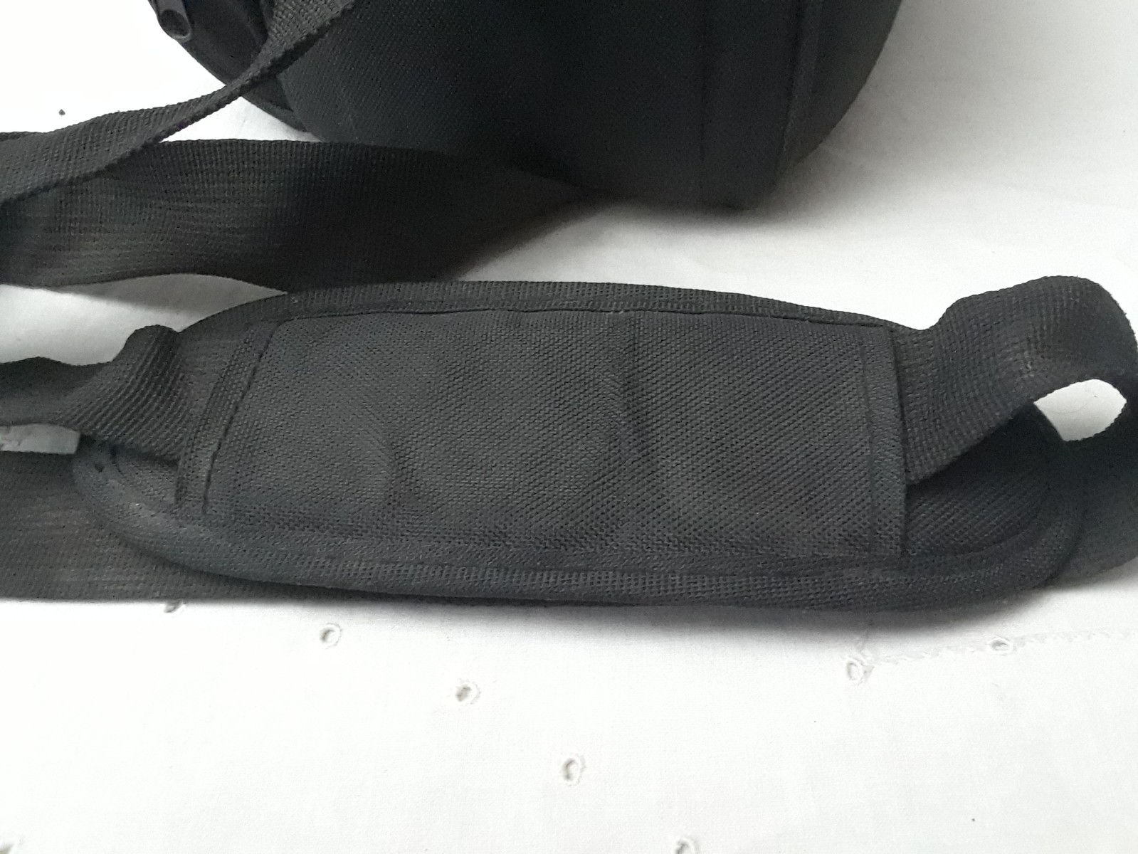 Genuine Nikon Padded Camera Case Black Yellow Piping Carry Shoulder Bag + Strap