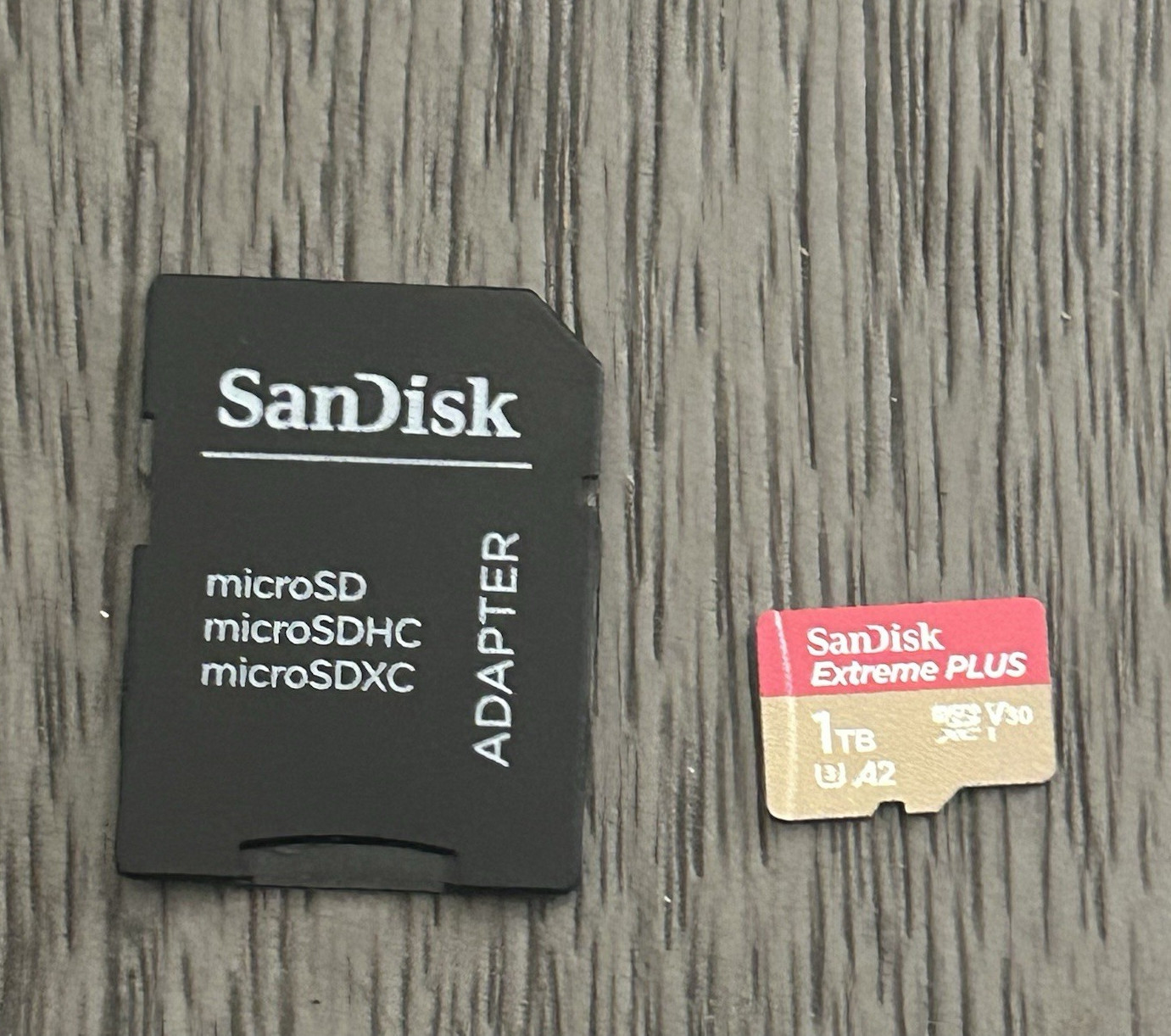 SanDisk Extreme PLUS 1TB microSDXC A2 V30 High Speed Card w/ SD Adapter