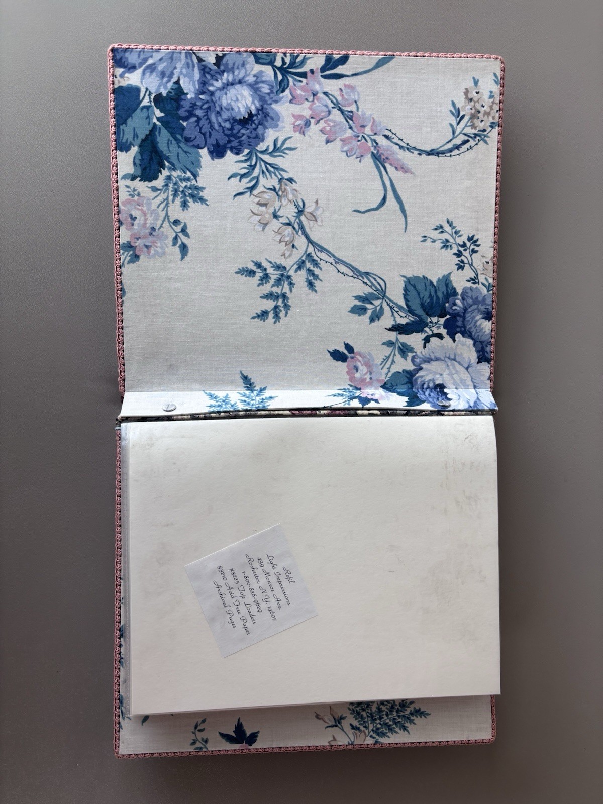 10″ x 12″ Floral Tapestry Album Photos Documents Keepsake 20 8.5″ x 11″ Pages
