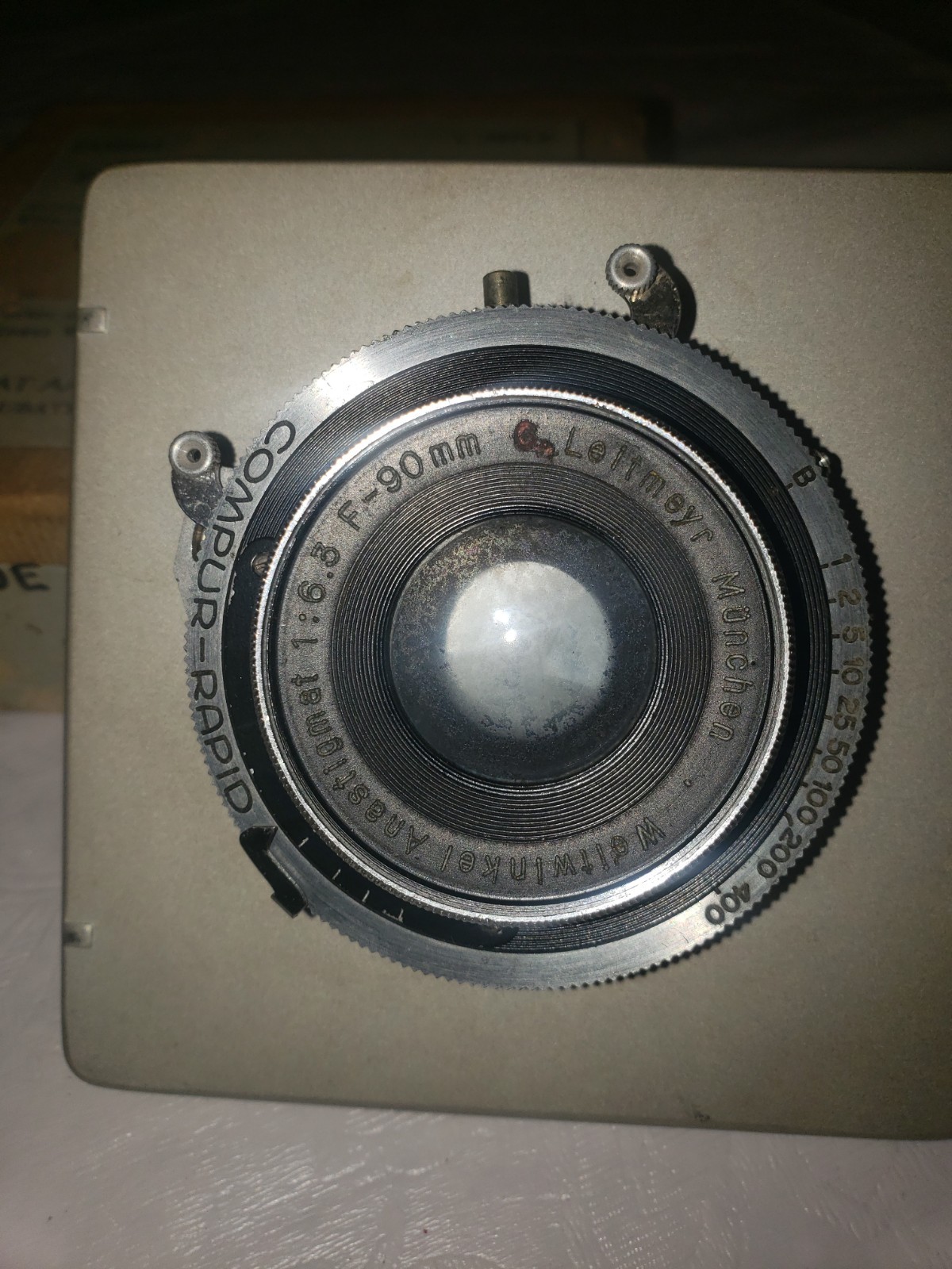 G. Leitmeyr München Weitwinkel Anastigmat 1:6.8 F-90MM – Rare Vintage Lens