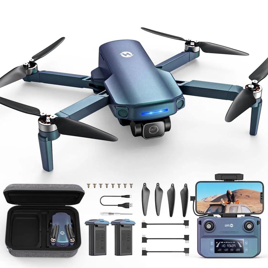 Holy Stone HS360S GPS FPV Drone with 4K Camera, Follow Me Auto Return Green