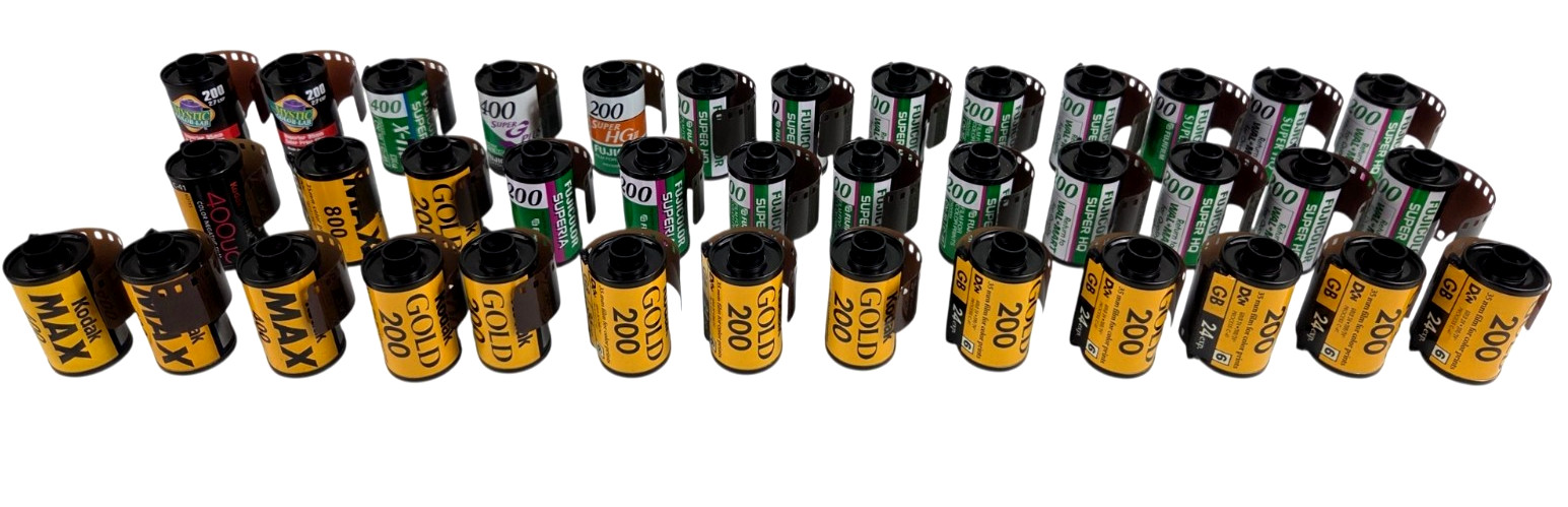 35mm Film Kodak 400UC 800 400 Max 200 Gold, Fuji, AGFA C41 Huge Lot of 38 Rolls