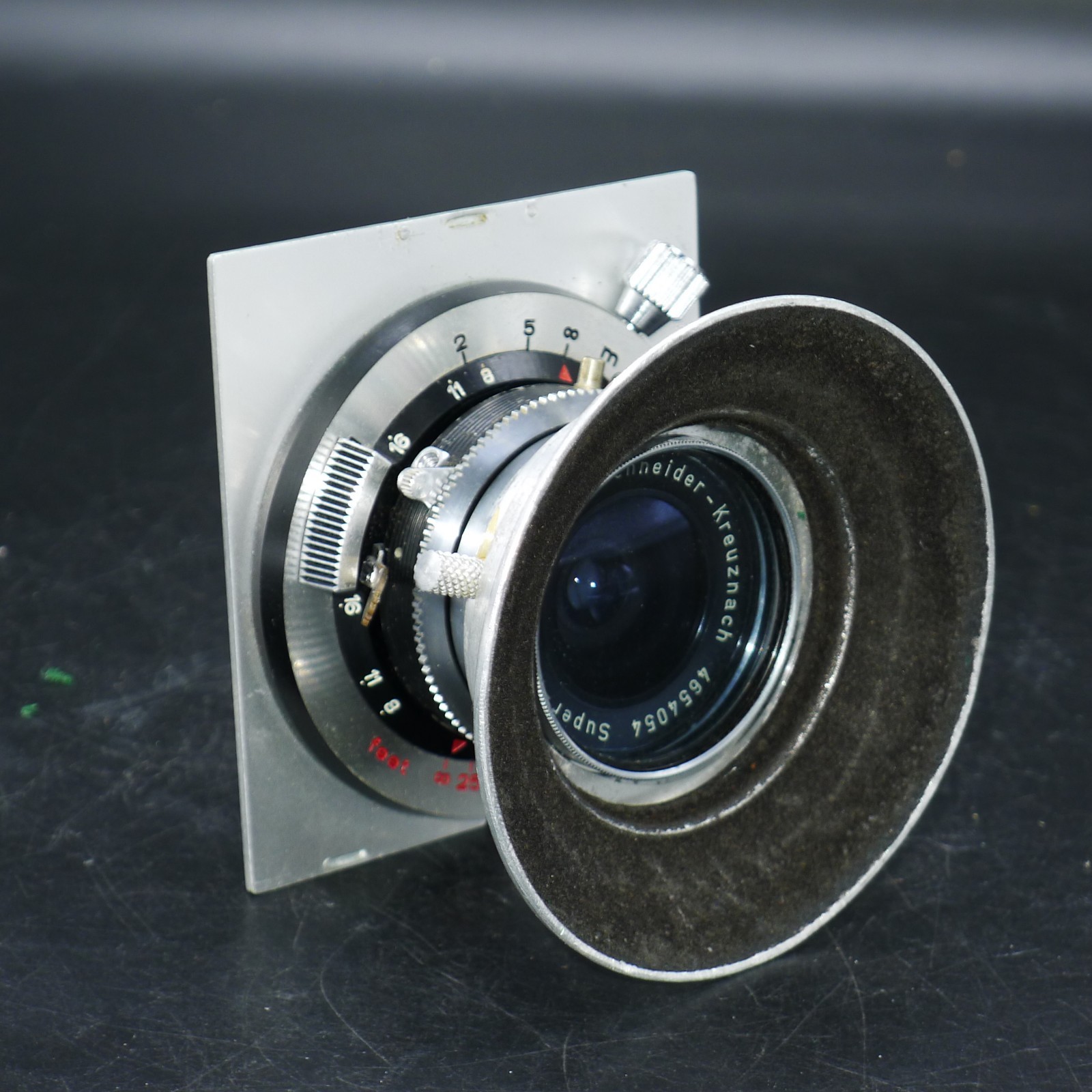 Linhof-Selected Super-Angulon 47mm f8 in Helical Focus Mount on Linhof Lensboard